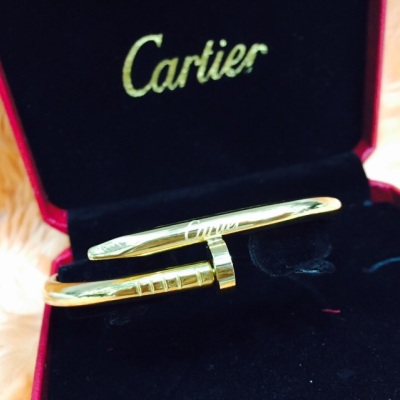 Cartier Rose Gold Plain Juste Un Clou Bracelet Size 19 B6048119 | Rich  Diamonds