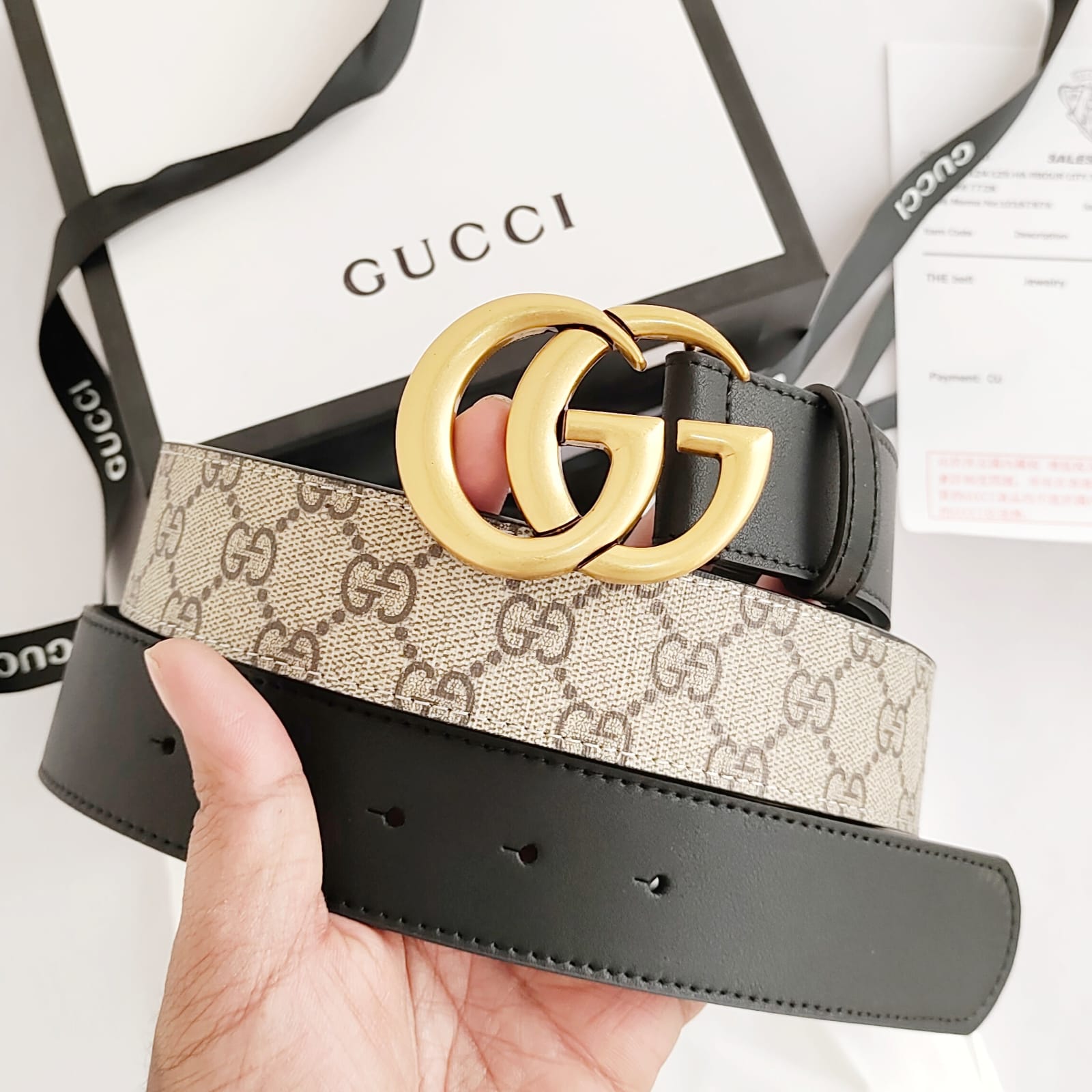 Gucci GG Belt - Buy Gucci GG Supreme Canvas Belt At Dilli Bazar