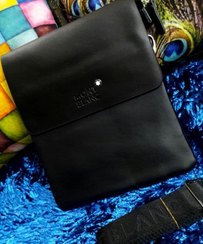 Black leather coin purse - LOSCO Charbon